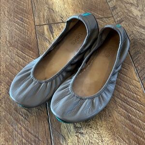 Tieks Flats 8 Taupe Turquoise